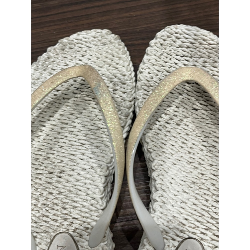 Ilse Jacobsen Hornbaek Cheerful Flip Flops Bundle 3 Pairs Metallic Gold Silver 7 - Picture 7 of 9